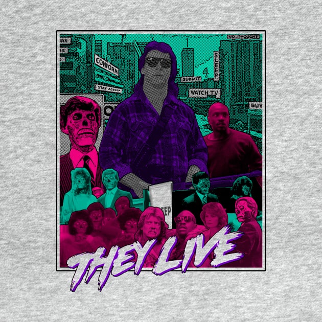 They Live - White by WithinSanityClothing